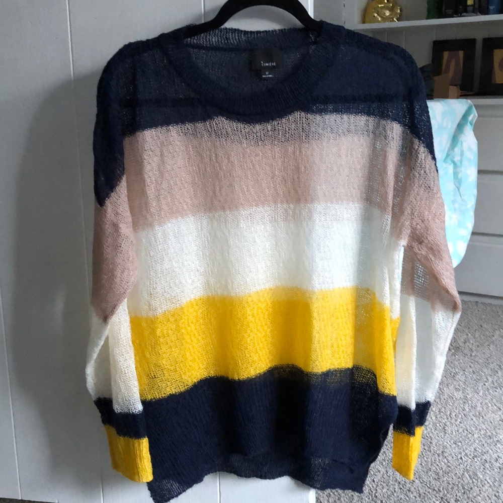 Striped knit sweater